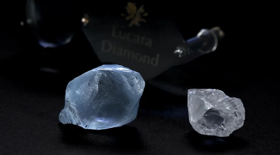 Lucara Diamond Unearths Stunning 36.92-Carat Blue Diamond from Karowe Mine Stockpiles Amidst Strategic Expansion